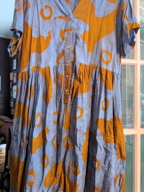 Osei Duro Babydoll Dress Size Large